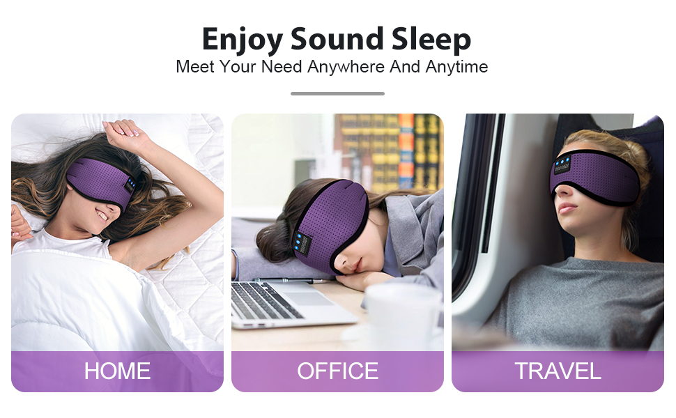 TOPOINT Bluetooth Sleep Eye Mask Wireless Headphones