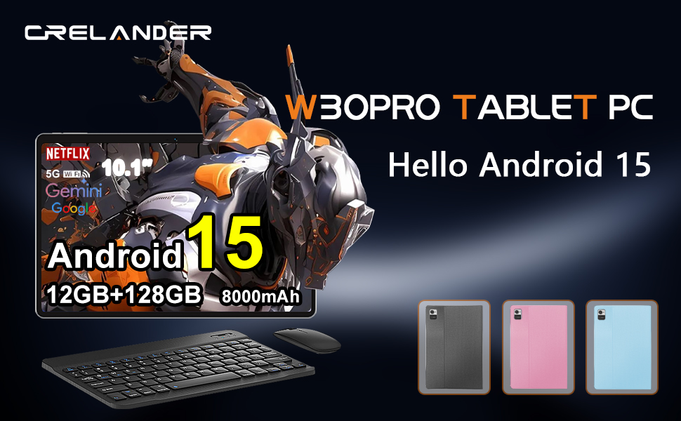 Amazon.com : Crelander 10.1 Inch Android 15 Tablet, 12GB+