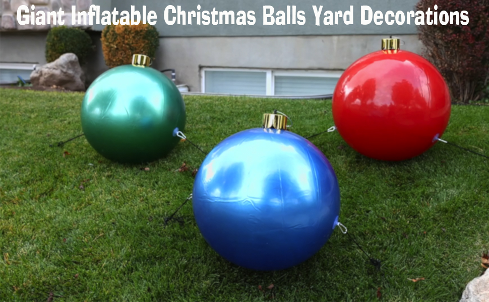 Inflatable Christmas Ornaments, 18" 21.5" or 25