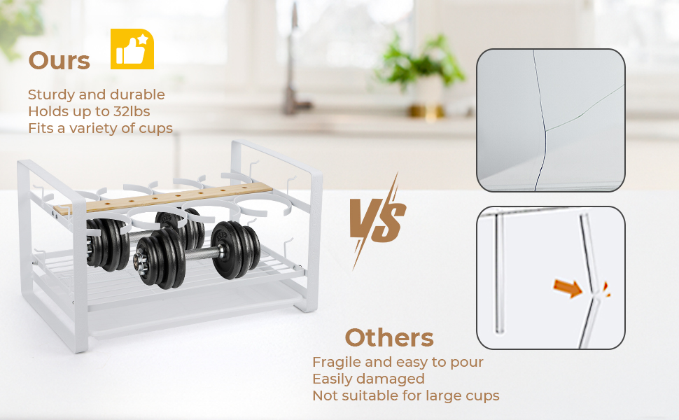 tumbler organizer for kitchen cabinets