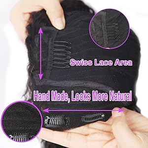 V part Kinky Curly Wig