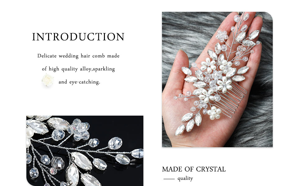 pearl bridal hair comb