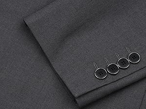Sliktaa Mens Suits 3 Pieces Slim Fit Wedding Formal Dinner Suit Black One Button Notched Lapel Tuxedo Blazer Jacket Trousers and Waistcoat 15 333333