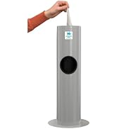 WIPESPLUS Powder Coated Floor Dispenser Wipes Dispenser with Built-In Trach Receptacle for Cateri...