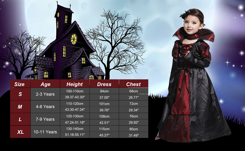 deguisement halloween fille Vampire costume halloween fille cosplay Carnaval Cosplay