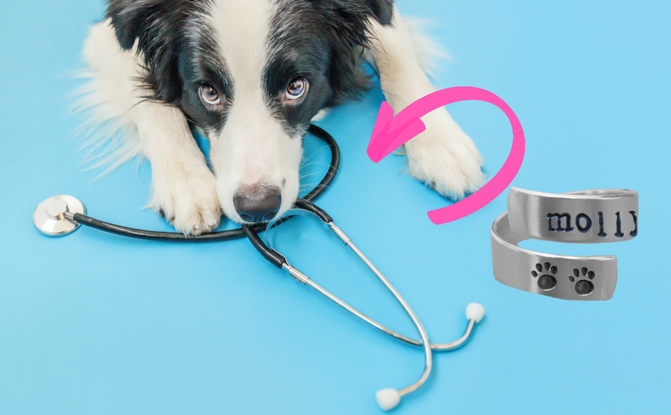 Stethoscope ID Tag for Nurses, Gold Silver or Rose gold Custom Name Stethoscope