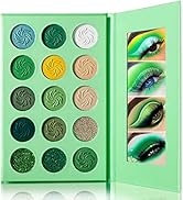 DE'LANCI Avocado Green Eyeshadow Palette 15 Colors, Highly Pigmented Eyeshadow Pallete Matte Shim...