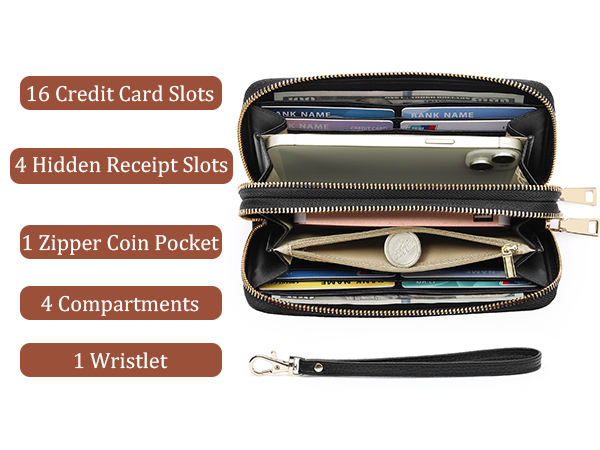 leather wallet women