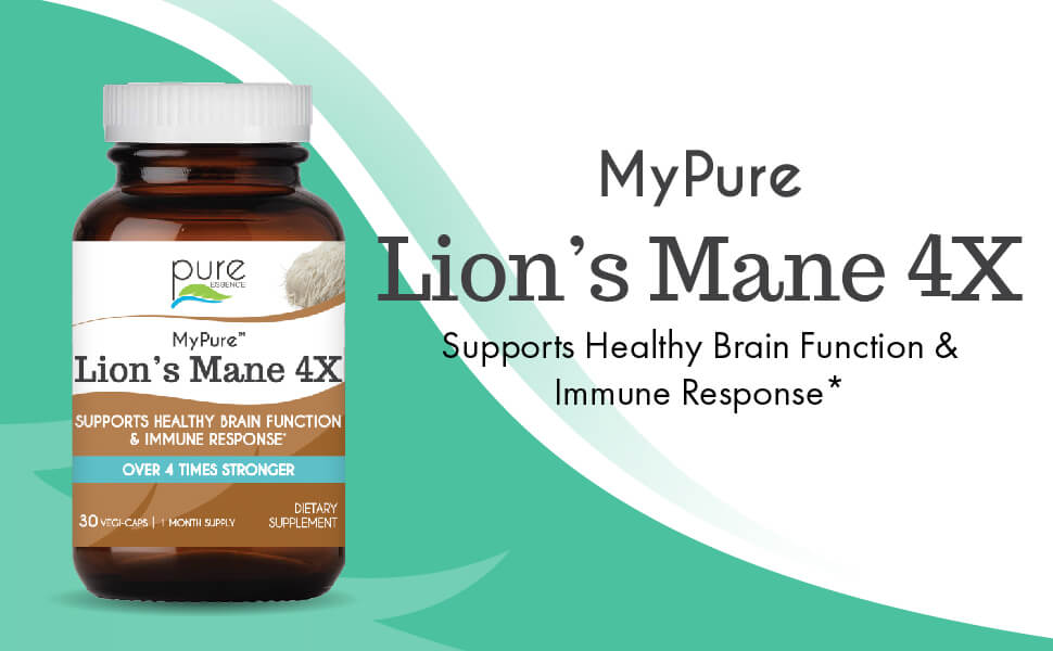 Lions Mane 4x Organic Mushroom Supplement