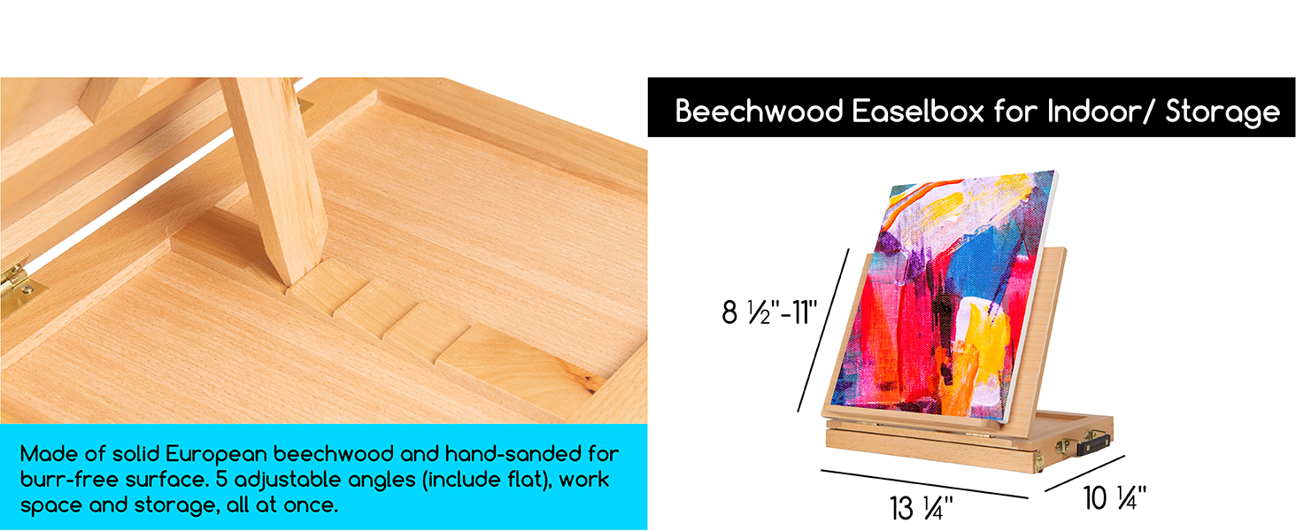 MEEDEN Painting Set with Paints and Easels Art Supplies with Acrylic