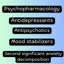 psychopharmacology,antidepressants,mood stabilizers
