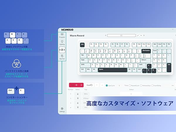 Amazon | YUNZII Keynovo IF98 98キー 96％ホットスワップ可能な