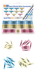electrapick 135 PCS Heat Shrink Wire Connectors