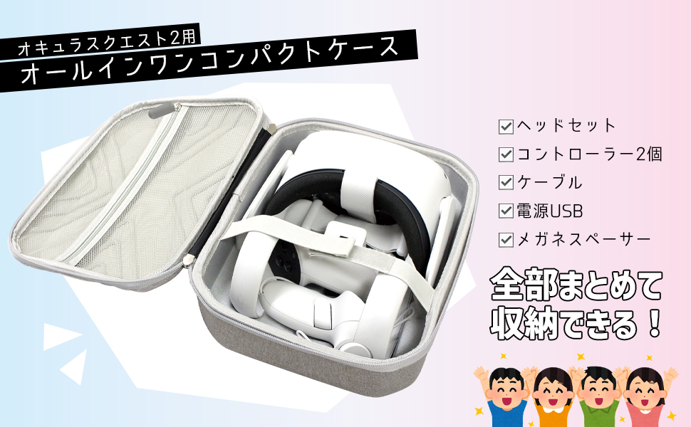 交渉中送料込み　 QUEST2+オールインコンパクトケース(新品) Amazon.co.jp: [Allone] Meta Quest2(オキュラスクエスト2) 用