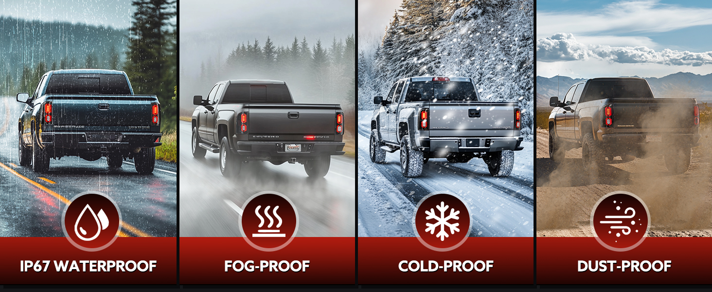 VVAVV LED Tail Light Fit for 20072013 Chevy Silverado 1500