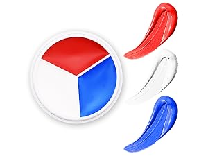 Red White Blue Face Body Paint