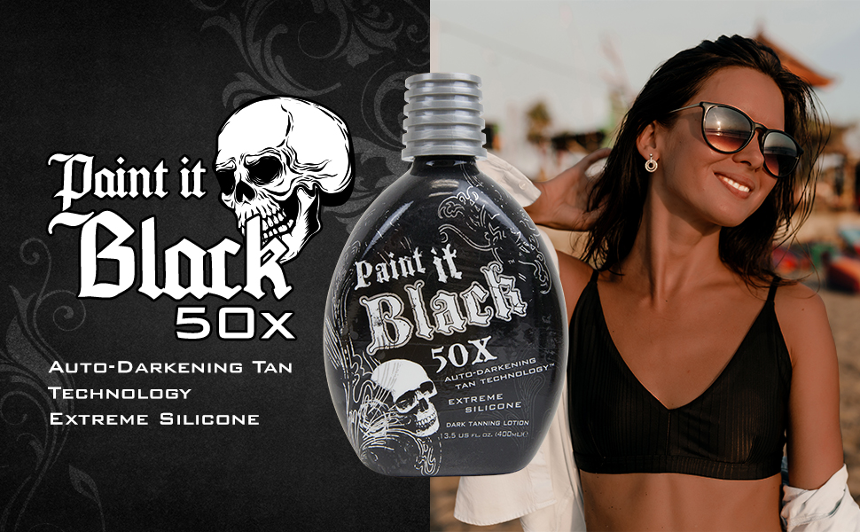 LOT of 2 Millennium PAINT IT BLACK 50X Bronzer Indoor Dark