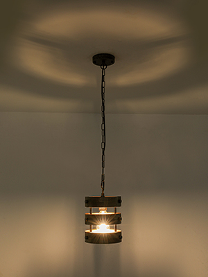 YongMing CL Farmhouse Pendant Light 1-Light Rustic Pendant