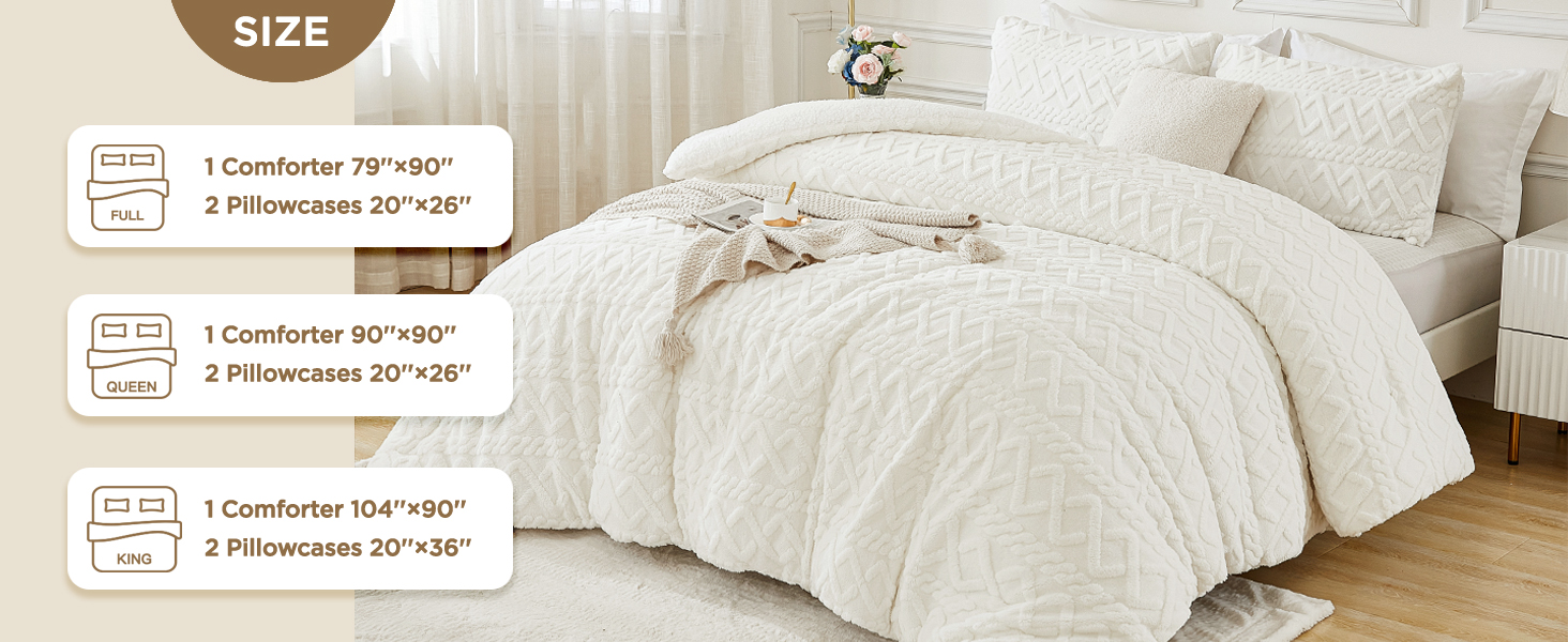 Fleece Comforter White