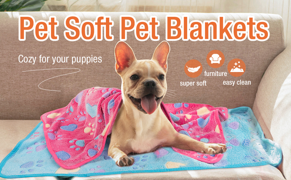 Pet Soft Blankets for Dogs Fluffy Cats Dogs Blankets for