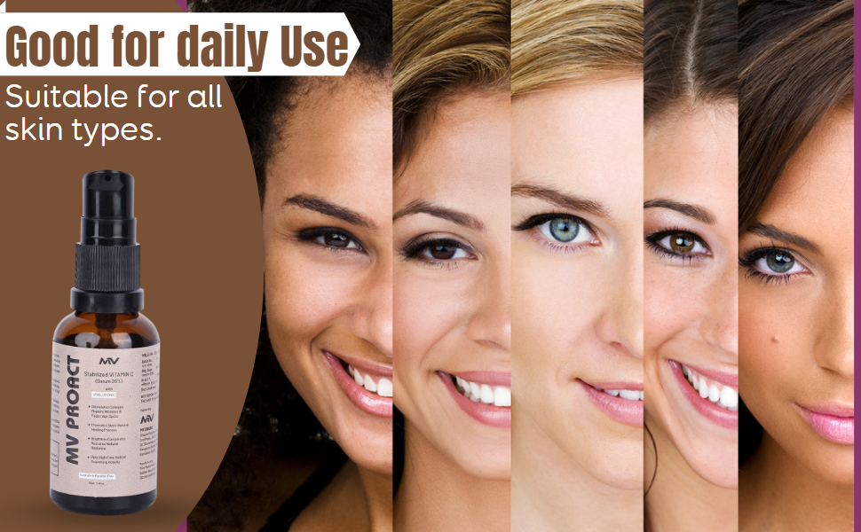 Mv Proact Vitamin C Face Serum with Hyaluronic Acid and Sulphate