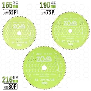 Amazon | SK11(エスケー11) ZOIDチップソー 充電丸鋸専用