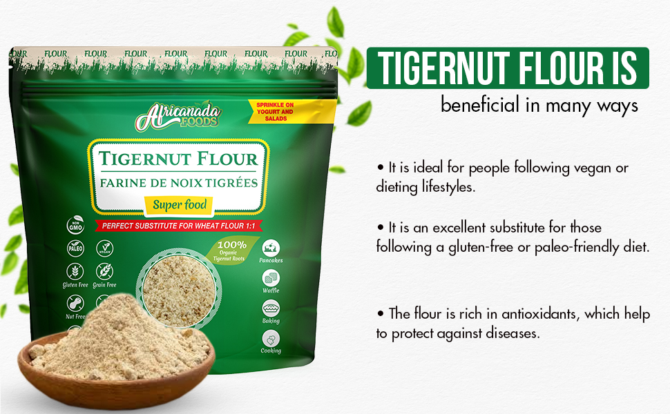 Natural Ground Tigernut | Tigernut Flour | Snack, Baking, Smooties, Yogurt, Salad