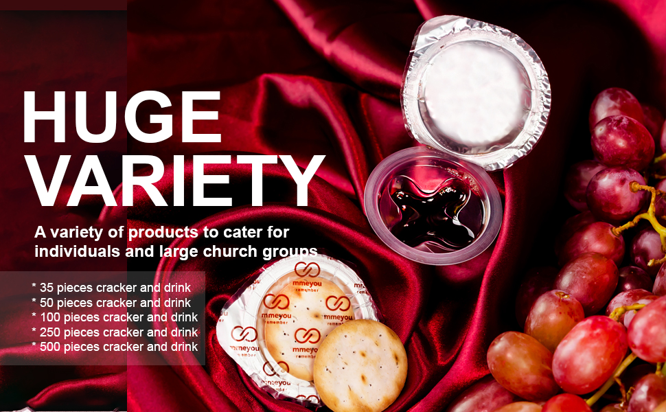 Packaged Holy Communion Cracker Prefilled Communion Wine Mmeyou Communion Crackers with Red