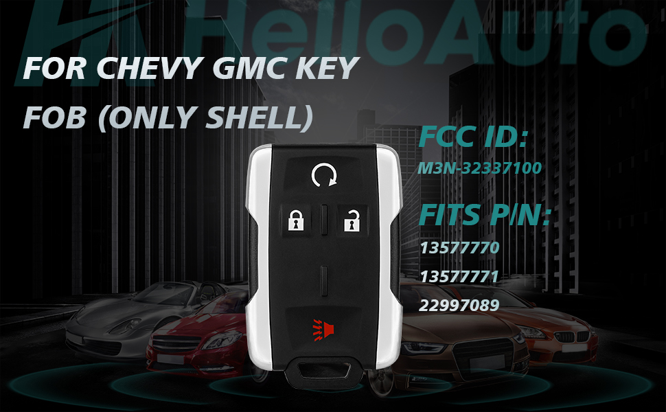Key Fob Replacement for Chevy Silverado GMC Sierra 1500