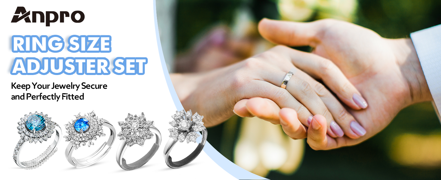 Ring Size Adjuster for Loose Rings, 52 Pcs Ring Size Adjusters Set, Ring Sizer, 117