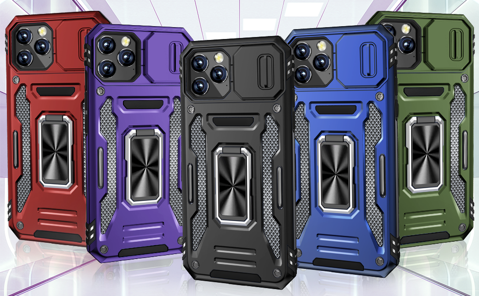 DMDMBATH for iPhone 12 Case, iPhone 12 Pro Case with Slide Camera Cover