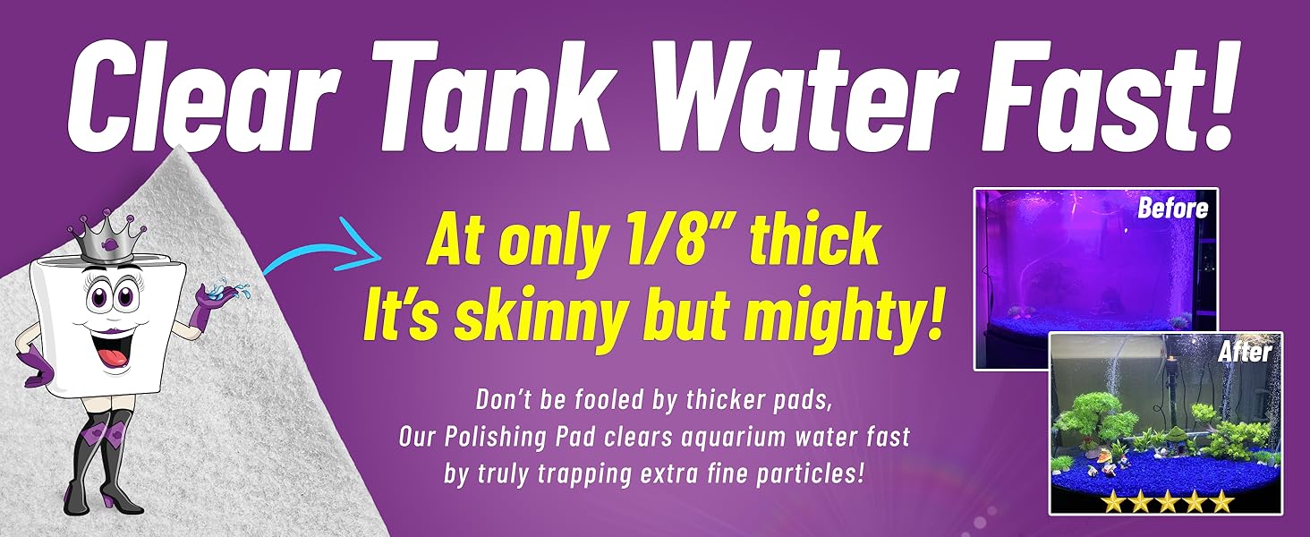 Aquatic Experts Aquarium Polishing Filter Pad, Aquarium