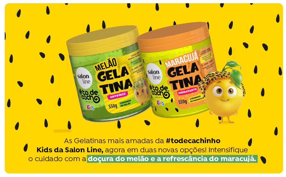 gelatina capilar, gelatina salon line, salon line, creme de pentear cachos, ativador de cachos