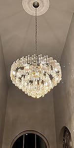 gold tiered chandelier