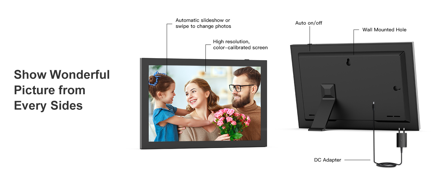 10.1 inch digital picture frame