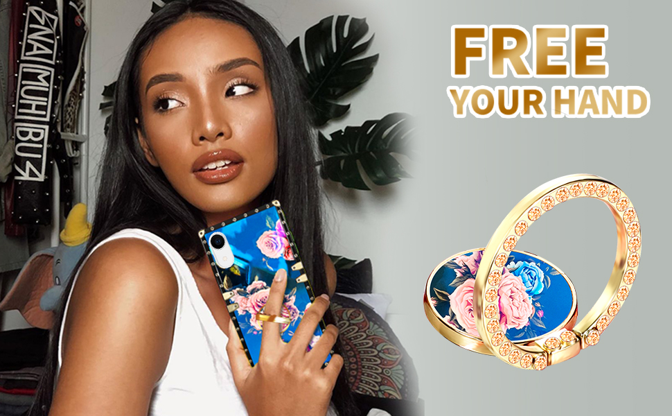 Loheckle for Square iPhone XR Case, Designer Retro Luxury