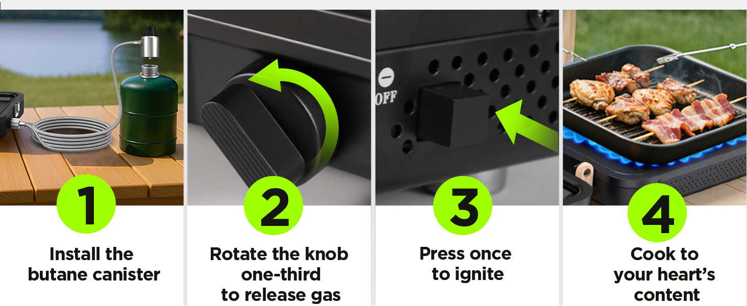 camping stove propane, portable camping stove, outdoor propane burner, 2 burner camp stove,