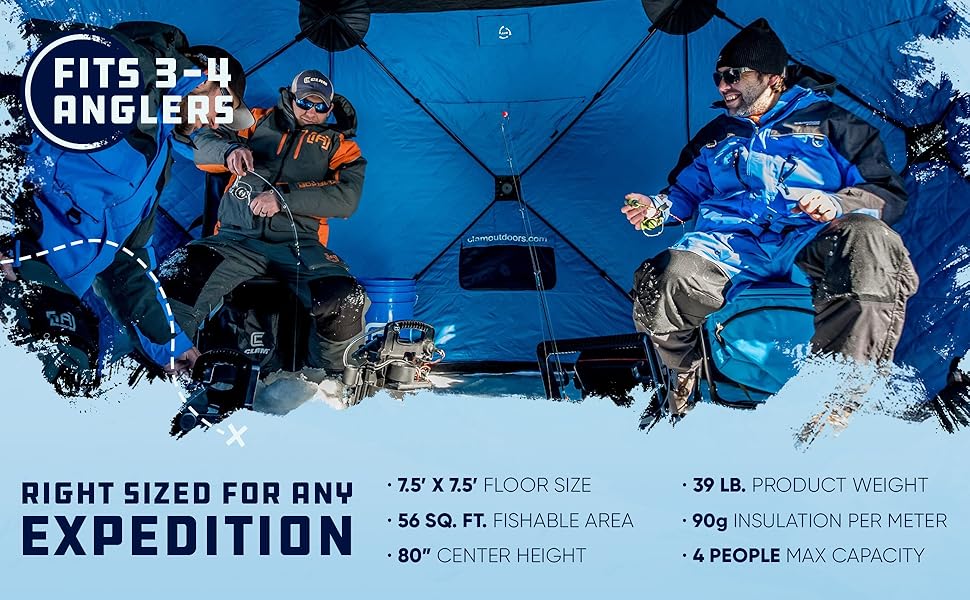 ice fishing tent shelter person pop camping auger insulated