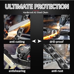 Anti theft scooter lock