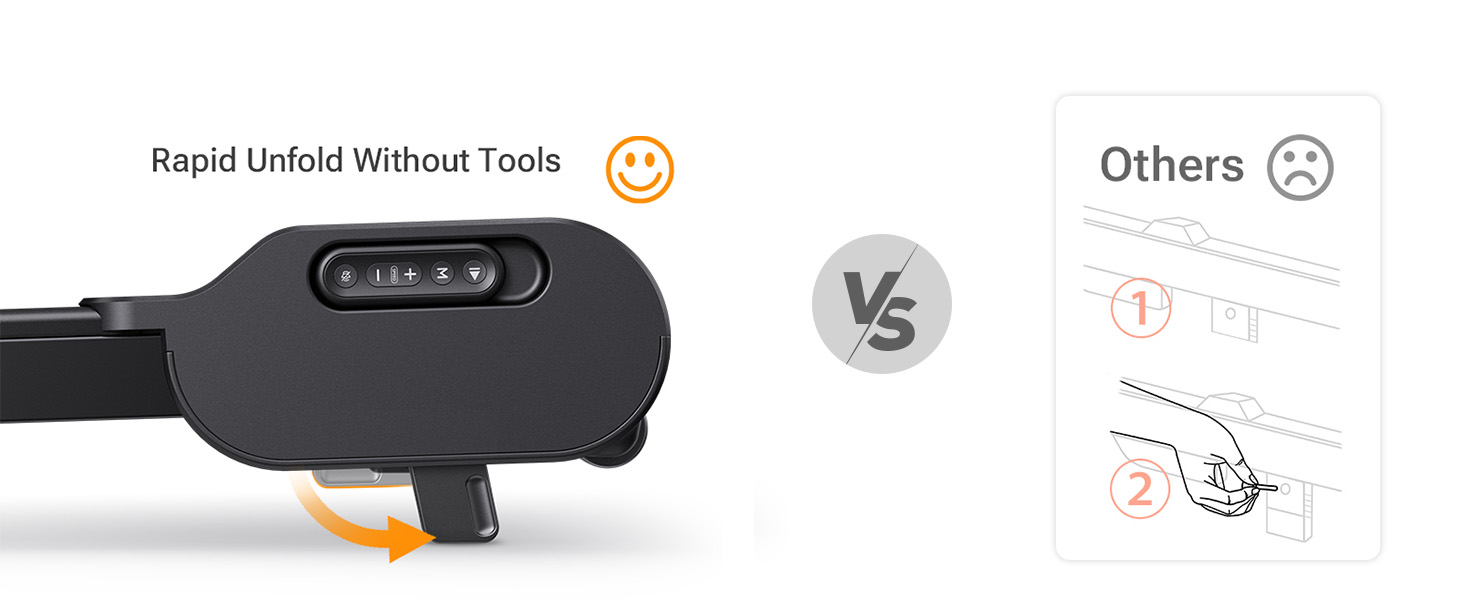 UREVO Walking Pad with Incline, Manual Incline Under Desk