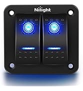 スイッチライト Amazon.com: Nilight 6 Gang Rocker Switch Panel Laser Etched