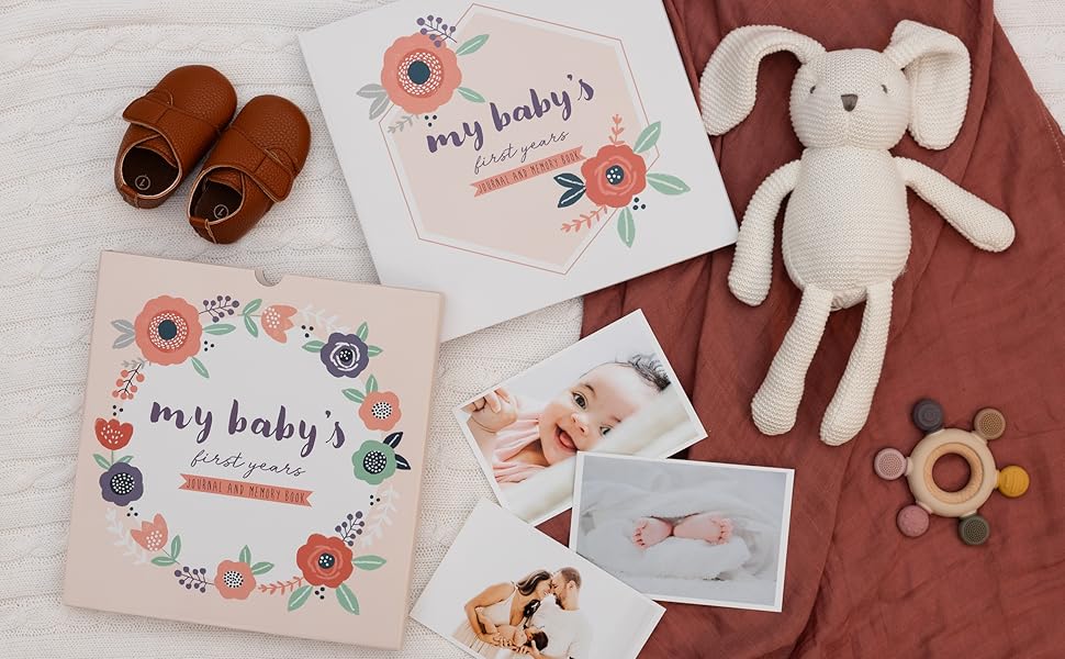 baby journal memory book pondering pine