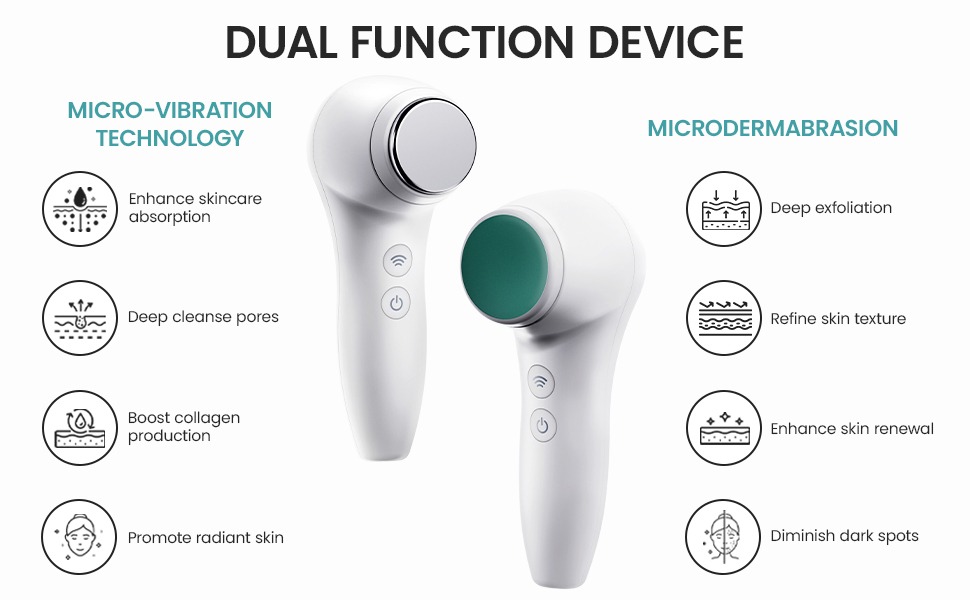 Microdermabrasion skincare device