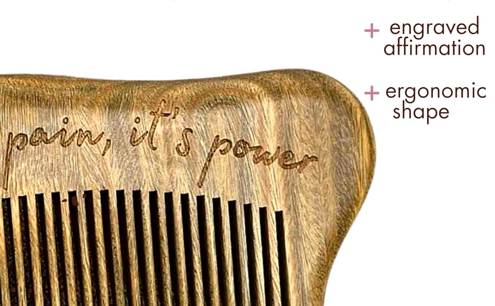 Wooden labor birth comb