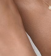 TLY Gold Necklace for Women 14k Gold Plated Non Tarnish Dainty Gemstone Crystal Oval Pendant Neck...