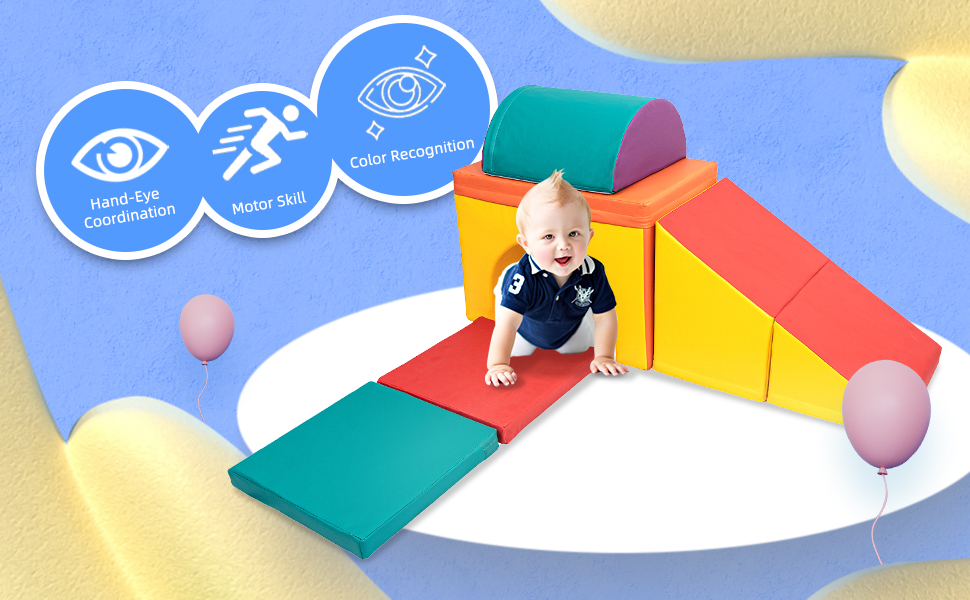 67i Toddler Foam Blocks Kids Foam Climbing Blocks Indoor