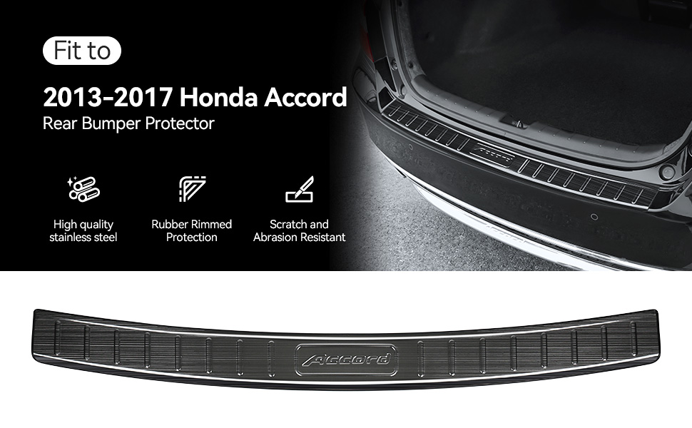 Bercicci Exterior Rear Bumper Protector for Honda Accord