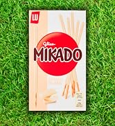 Mikado, palitos de bolachas crocantes de chocolate branco, pack de 70 g