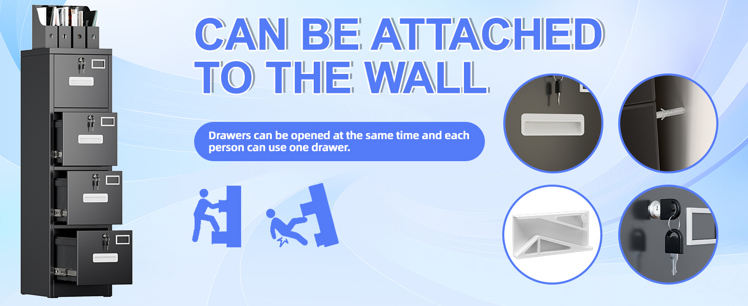 4 Drawer File Cabinet