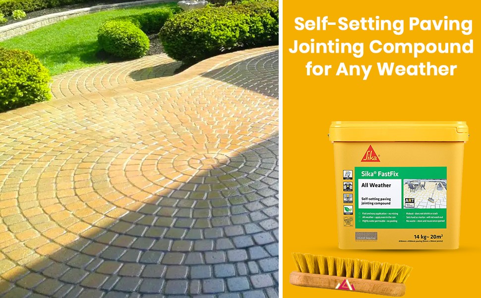 Sika Fast Fix All Weather Ready to Use, SelfSetting Paving Jointing Compound for Any Weather